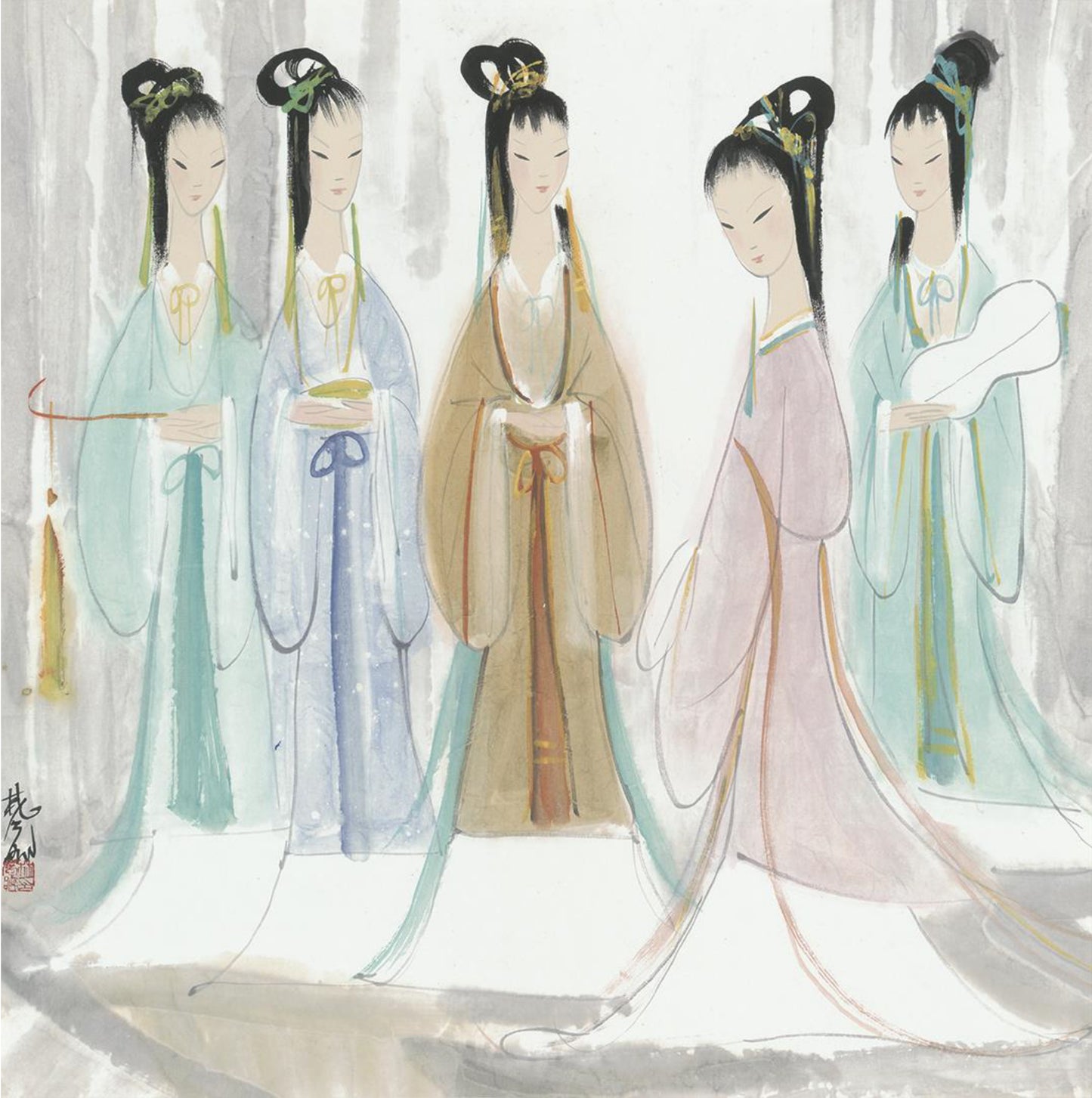 1026c 《五仕女》