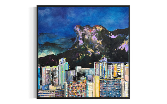 4004b The Lights Are Fireflies Wishing to the Mountain 燈火是向山許願的螢