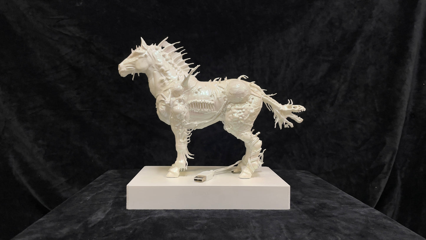 4166b Baroque Horse 巴洛克珍珠變異生肖馬