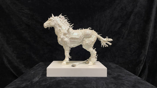 4166b Baroque Horse 巴洛克珍珠變異生肖馬